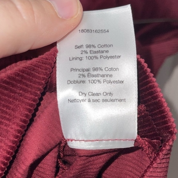 VERONICA BEARD Burgundy Corduroy Orial Zip Front Mini Dress Size 2 - Picture 6 of 10
